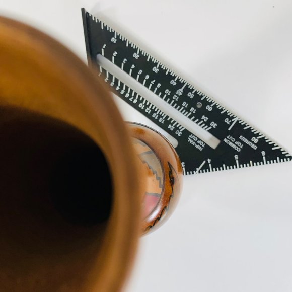 Vintage Set of 2 Wooden Vases Roses Floral Landscape South Western Mexican Decor - Picture 13 of 16